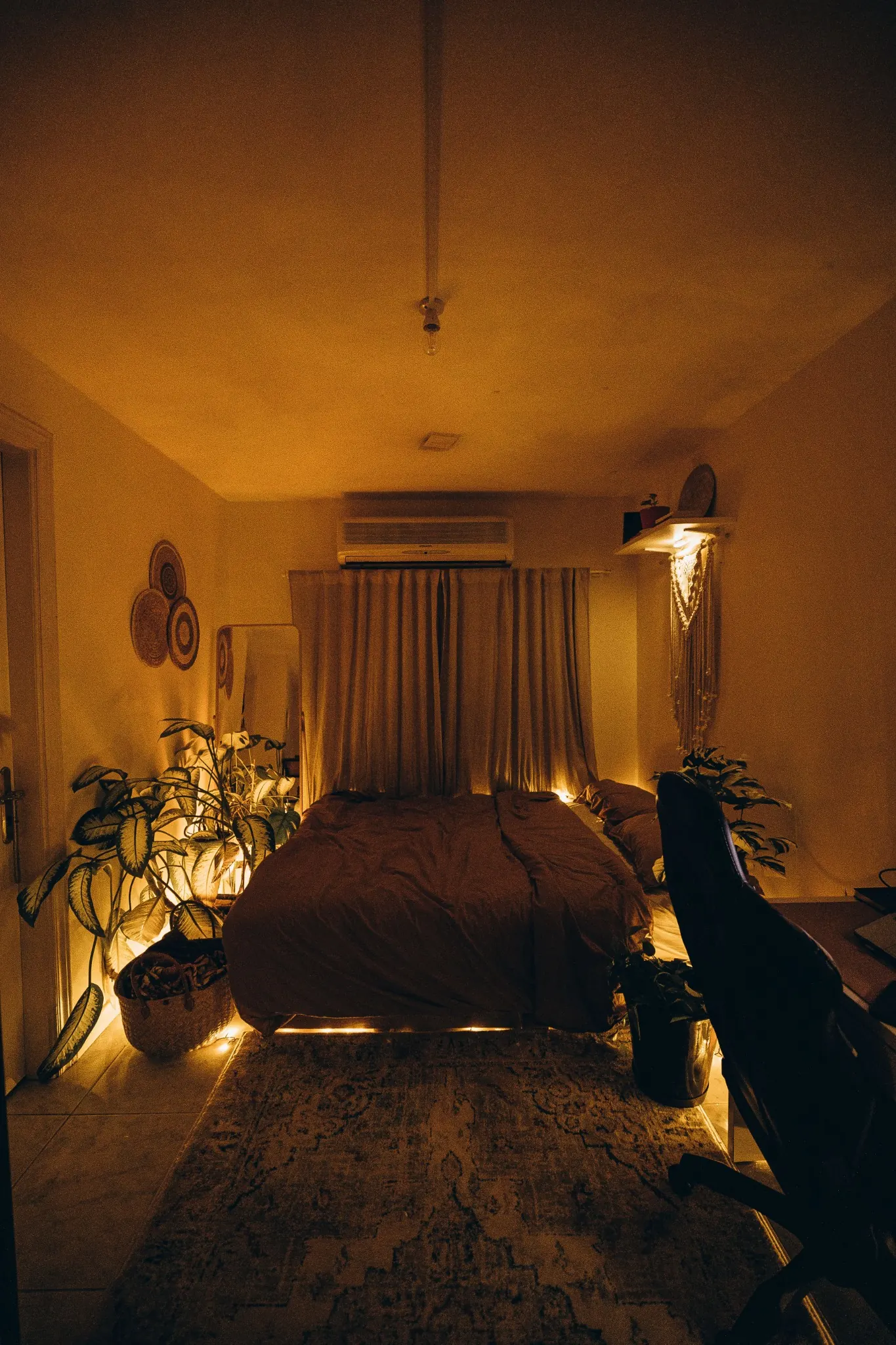 Studenten kamer gezellig maken met verlichting en decoratie